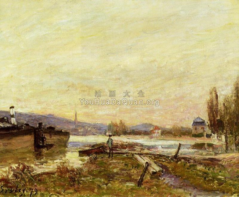 Saint-Cloud, Banks of the Seine - 阿尔弗莱德·西斯莱